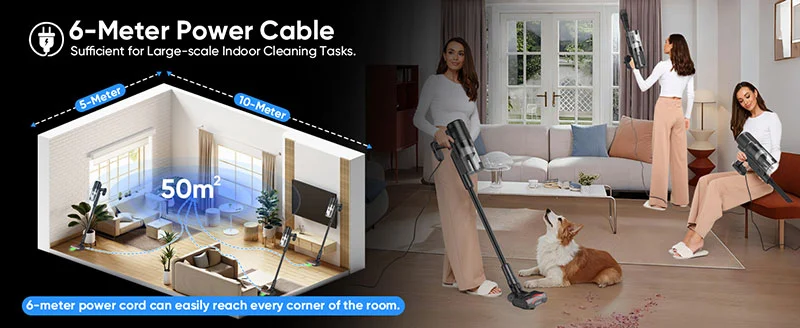 Heavy Duty Corded Stick Vacuum